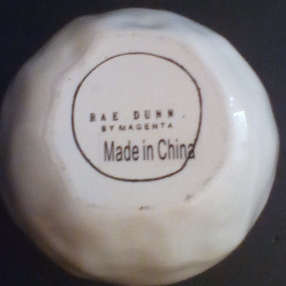 "Rae Dunn" Bloom Vase Beige w/Brown Accent Color - Picture 3 of 5